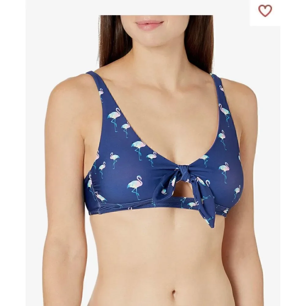 Splendid Take Wing Tie Front Hltr Size XS